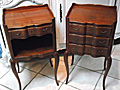 Wonderful pair of vintage french bedside tables